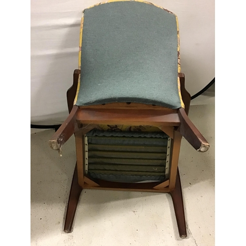 345 - VINTAGE PARKER KNOLL UPHOLSTERED ARMCHAIR