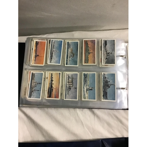 350 - CRATE OF CIGARETTE ALBUMS COMPLETE WITH CARDS