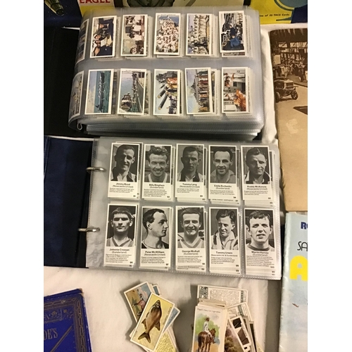 350 - CRATE OF CIGARETTE ALBUMS COMPLETE WITH CARDS