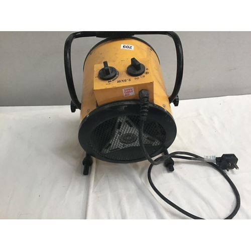 209 - ELECTRIC WORKSHOP HEATER