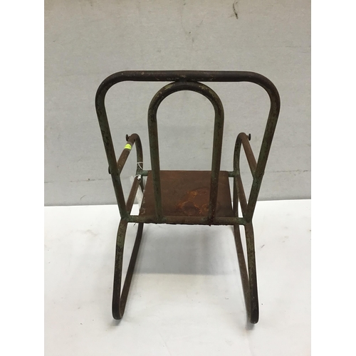 220 - VINTAGE METAL CHILDS CHAIR