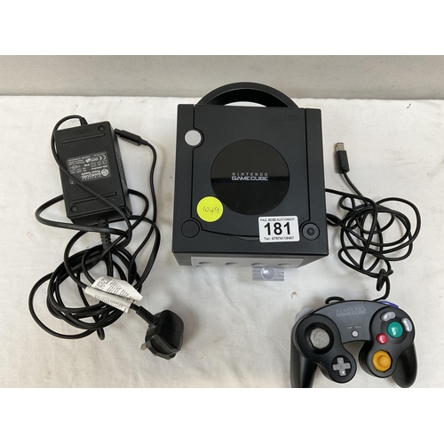 181 - NINTENDO GAME CUBE WITH CONTROLLER