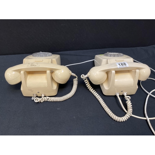 188 - PAIR OF VINTAGE TELEPHONES