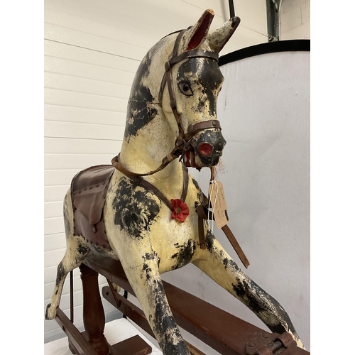 364 - VICTORIAN COLLINSON ROCKING HORSE - WORMED A/F L 52