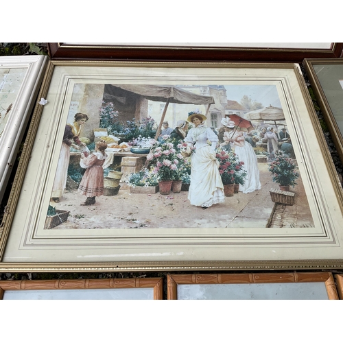 67 - QTY OF MODERN FRAMED PICTURES AND PRINT