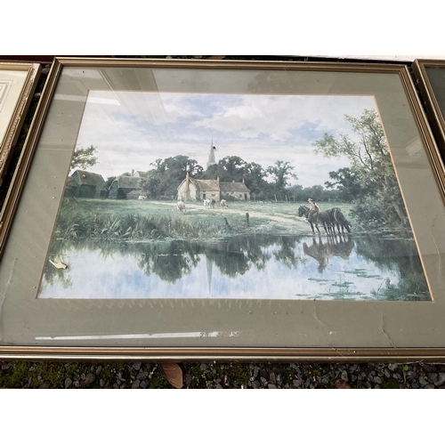 67 - QTY OF MODERN FRAMED PICTURES AND PRINT