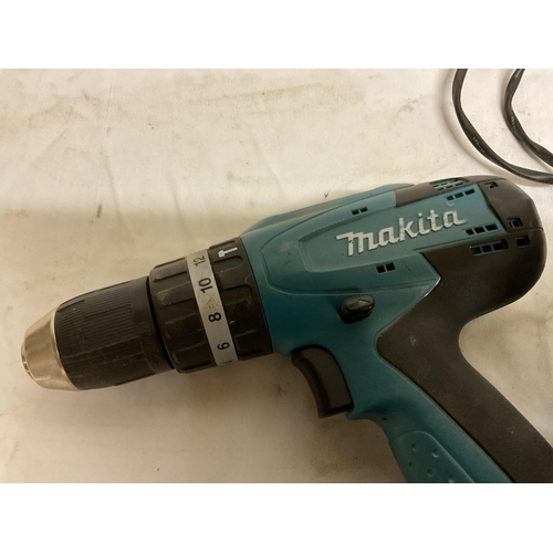 107 - MAKITA 18V TWIN BATTERY RECHARGABLE DRILL