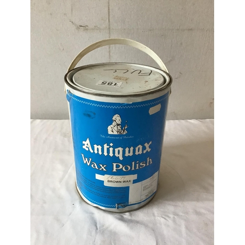 185 - TIN OF ANTIQUE WAX POLISH (BROWN) £46.99