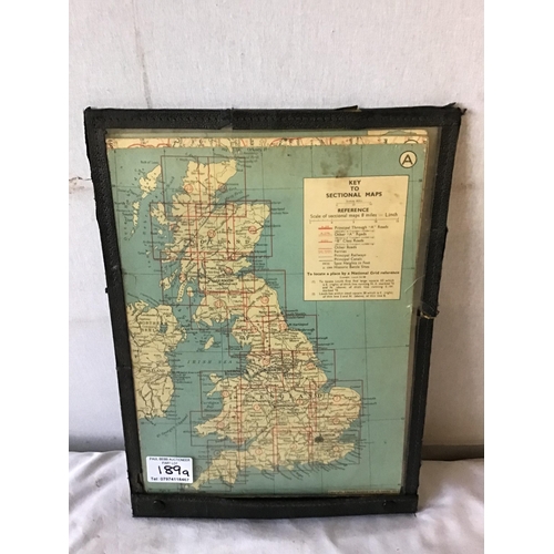 189A - VINTAGE SECTIONAL GREAT BRITIAN MAPS