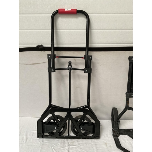 7 - 2 NEW FOLDING SACK TROLLEYS  -  H 37