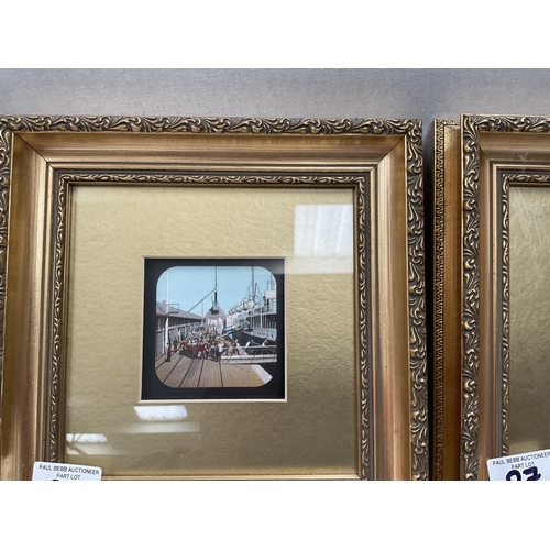 27 - SET OF 6 GILT FRAMED MINIATURE PICTURES