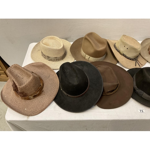 73 - QTY OF HATS