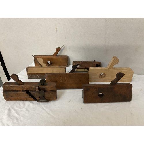 131 - 2 CRATES OF VICTORIAN BLOCK PLANES ETC