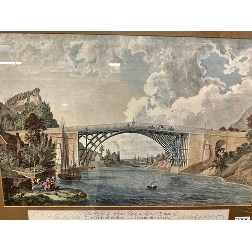 139 - FRAMED PRINT OF THE CAST IRON BRIDGE AT COALBROOKDALE AND COLOUR PRINTING PLATE
PRINT 21