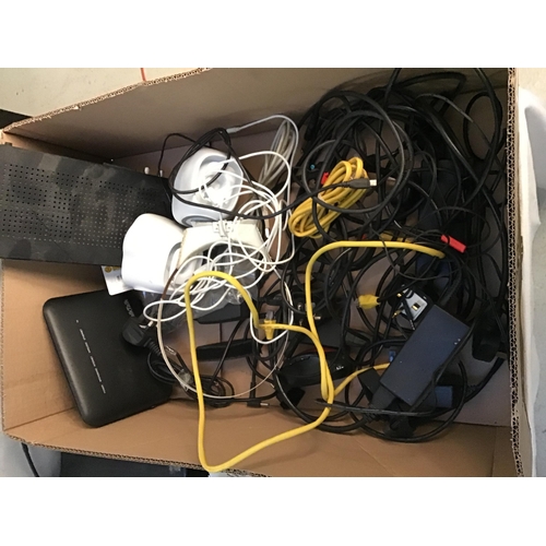 152 - 2 BOXES OF OFFICE EQUIPMENT TO INC EARLY MOBILE PHONE, LAPTOPS STATIONARY ITEMS ETC