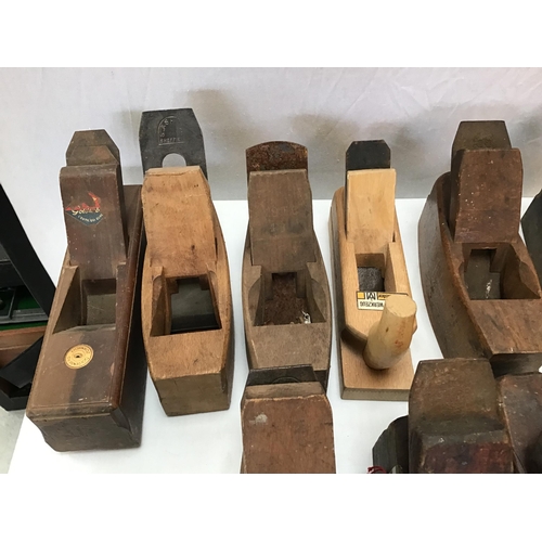 112 - LARGE QTY OF VICTORIAN AND LATER BLOCK PLANES - SMALLEST 5.5