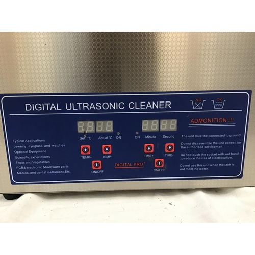 118 - DIGITAL ULTRA SONIC JEWELLERY CLEANER