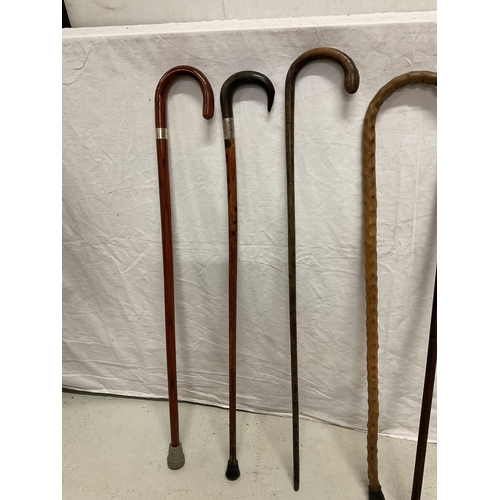 184 - QTY OF VINTAGE WALKING STICKS
SHORTEST 35