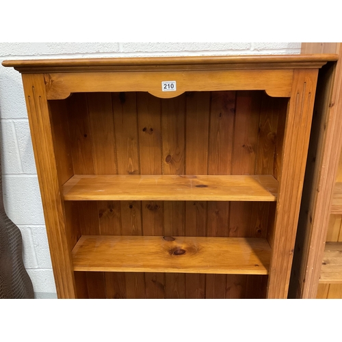 210 - MODERN PINE BOOKCASE W34