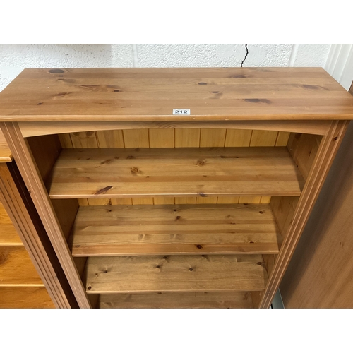 212 - MODERN PINE BOOKCASE H49