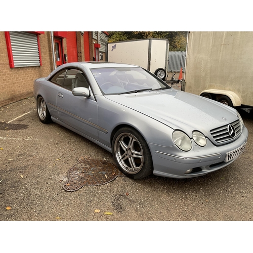 276 - MERCEDES CL500 COUPE 5.0 AUTOMATIC - PRIVATE PLATE W777 DER INCLUDED 
CHALCEDONY BLUE METALLIC , 439... 