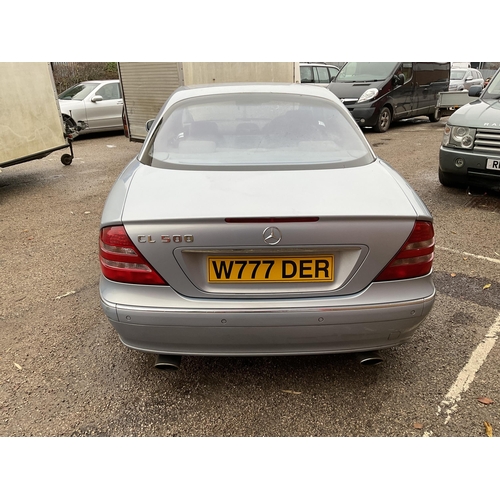 276 - MERCEDES CL500 COUPE 5.0 AUTOMATIC - PRIVATE PLATE W777 DER INCLUDED 
CHALCEDONY BLUE METALLIC , 439... 