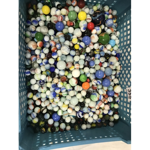 355 - 2 CRATES OF MARBLES