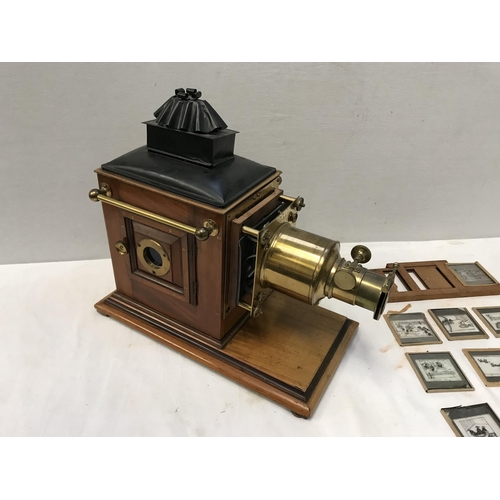 374 - VINTAGE MAGIC LANTERN AND SLIDES