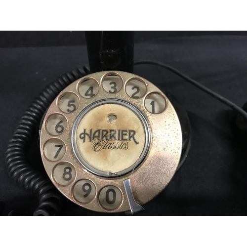 380 - VINTAGE BRASS AND METAL TELEPHONE H13