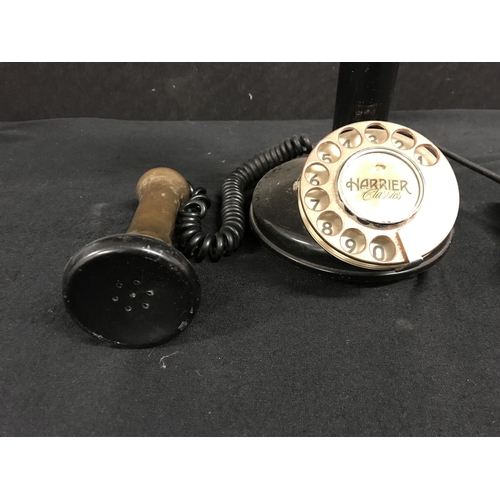 380 - VINTAGE BRASS AND METAL TELEPHONE H13