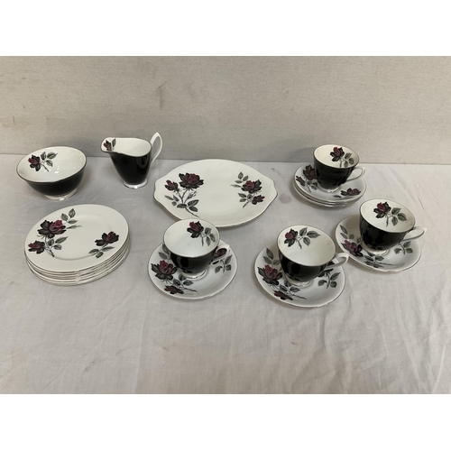 15 - 4 BOXES OF CHINA TO INCLUDE TEA SETS, ROYAL ALBERT, DINNERWARE, JOHNSON BROS ETC