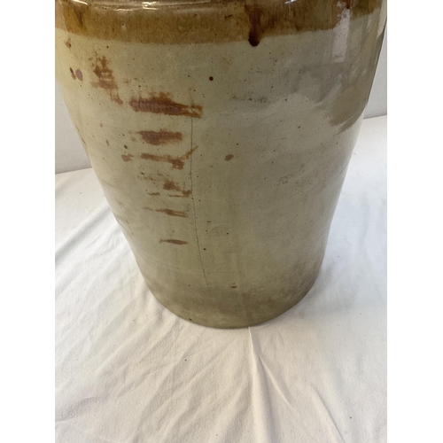 24 - VICTORIAN STONEWARE JAR OF LARGE PROPORTIONS W WALKER OF LEEKE H23