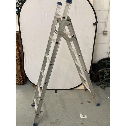 28 - 3 SETS OF ALUMINIUM STEP LADDERS