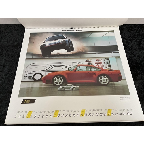 40 - 2 VINTAGE PORSCHE CALLENDERS 1987/88 - 22 X 23