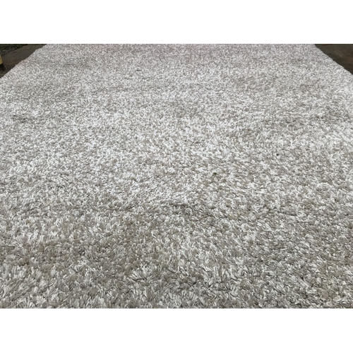 104 - LARGE BEIGE PATTERNED CARPET -240 X 300