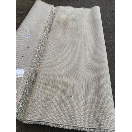 104 - LARGE BEIGE PATTERNED CARPET -240 X 300