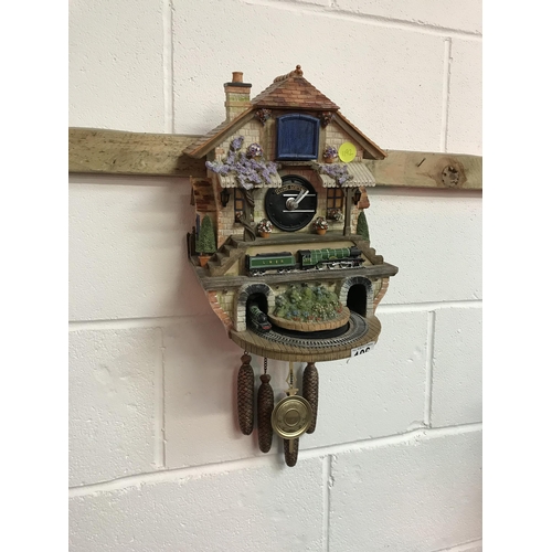 106 - LIMITED EDITION BRADFORD EXCHANGE FLYING SCOTSMAN CUCKOO CLOCK