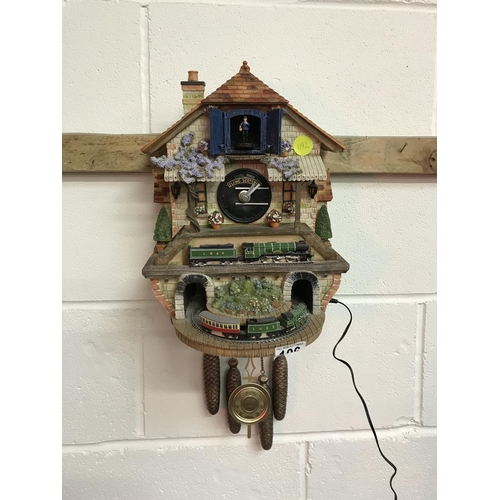 106 - LIMITED EDITION BRADFORD EXCHANGE FLYING SCOTSMAN CUCKOO CLOCK