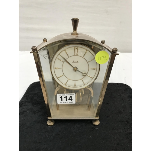 114 - VINTAGE FRESCOTT ANNIVERSARY CLOCK - H 9