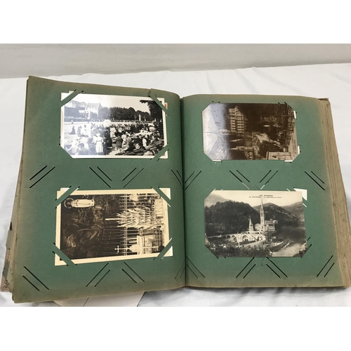 117 - VICTORIAN POSTCARD ALBUM AND POSTCARDS