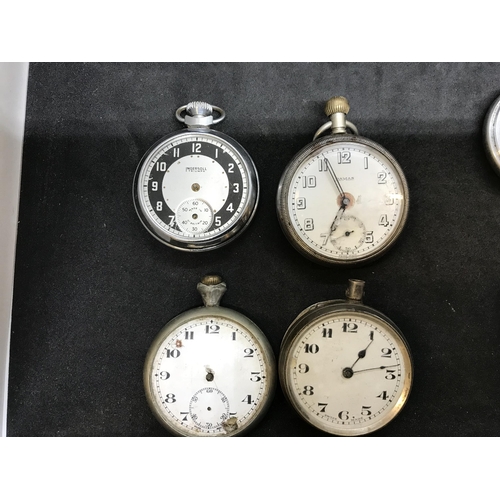 153 - QTY OF VINTAGE POCKET WATCHES TO INCLUDE SILVER CASED EXAMPLES A/F