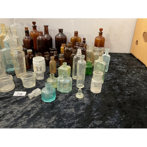 79 - CRATE OF VICTORIAN BOTTLES