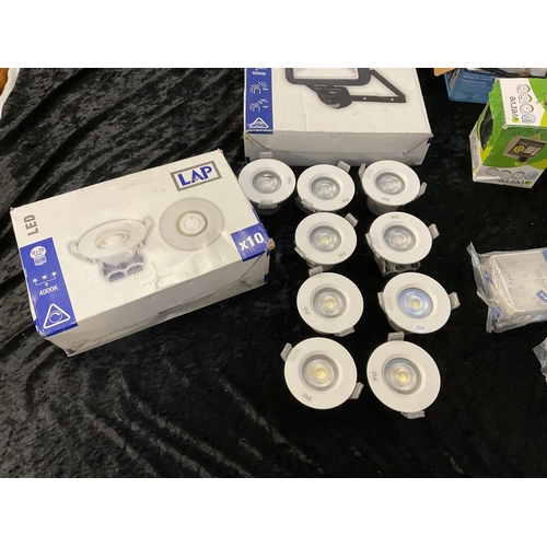 85 - BOX OF NEW SENSOR LIGHTS ETC