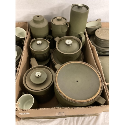 96 - VERY LARGE DENBY DINNER SERVICE (212 PIECES)