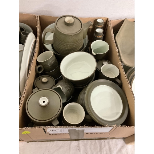 96 - VERY LARGE DENBY DINNER SERVICE (212 PIECES)