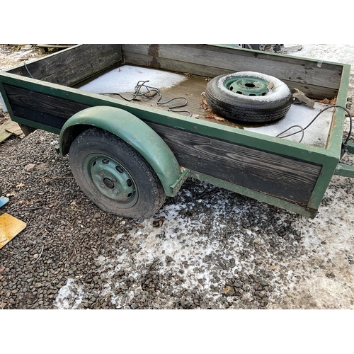 67 - CAR TRAILER TO INCLUDE ELECTRICS AND SPARE WHEEL