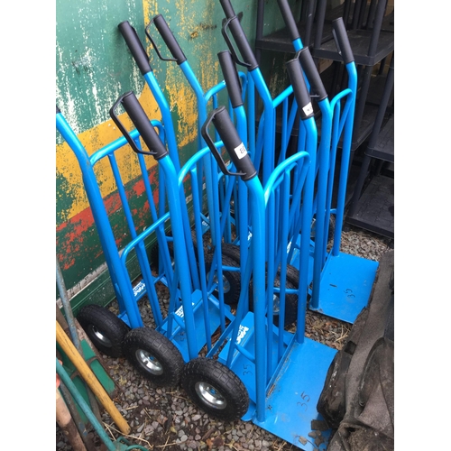 80 - 6 NEW ASSEMBLED SACK TRUCKS