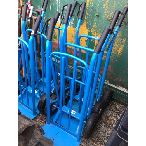 80 - 6 NEW ASSEMBLED SACK TRUCKS