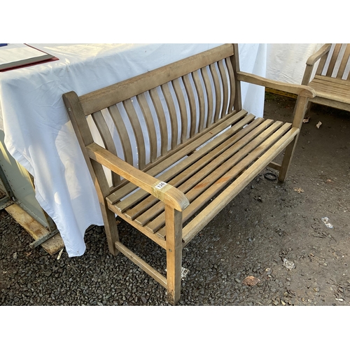 126 - WOODEN GARDEN BENCH H34