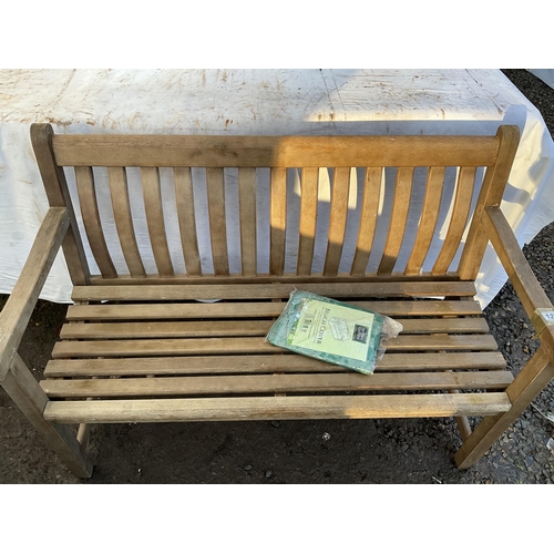 127 - WOODEN GARDEN BENCH H34